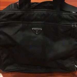 Black Prada Diaper Bag
